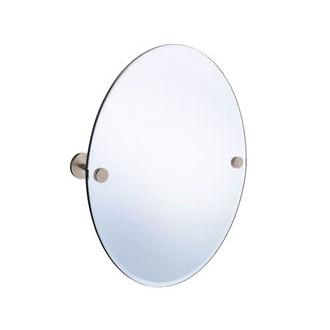 Smedbo L310N 24 in. Wall Mounted Oval Mirror in Brushed Nickel from the Loft Collection